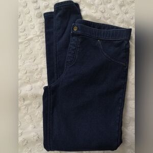 L/G HUE Women's Fleece-Lined Dark Wash Leggins